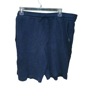 Eddie Bauer Mens Lounge Shorts XXL Navy Cotton & Polyester